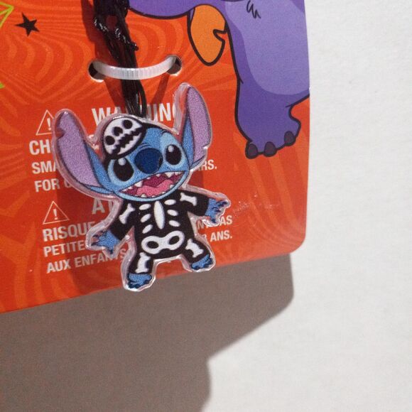 Disney Lilo & Stitch Halloween Light Up Necklace-Claires Exclusive-Skeleton-NEW - Picture 4 of 6